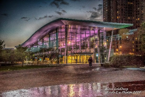 Baltimore Visitor Center At Night The Inner Harbor Limited Edition Photo By Alan Goldberg