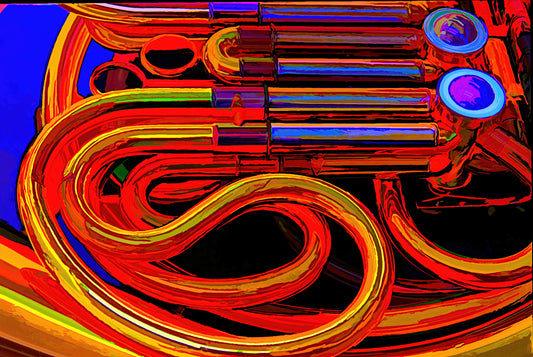 French Horn #2 - Limited Edition Photo Art by Alan Goldberg