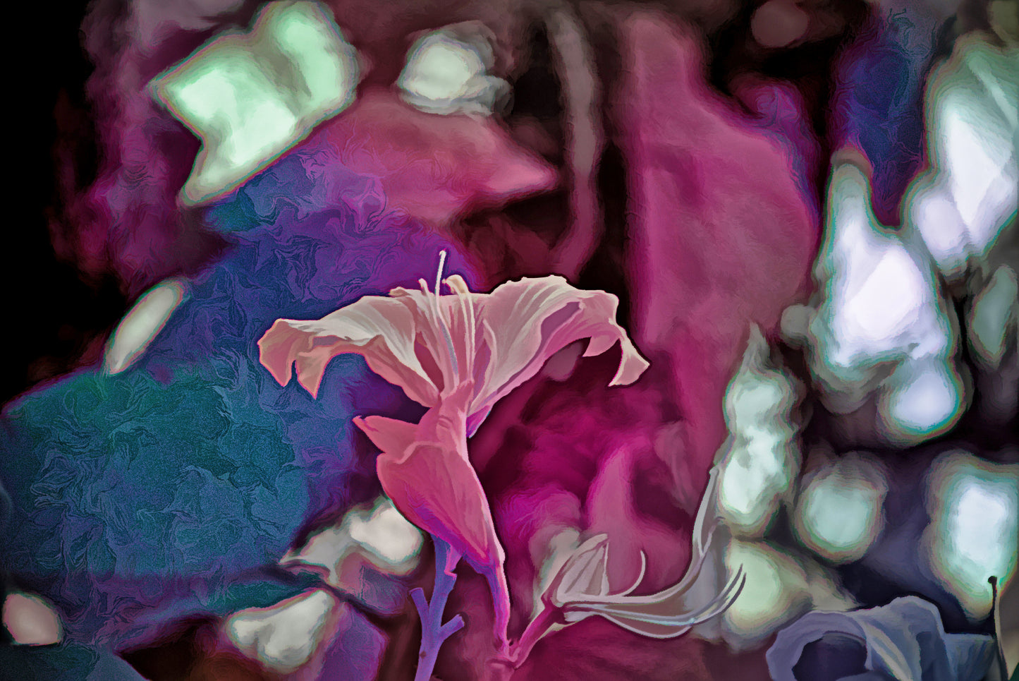 Broken Flower in Infrared Acrylic A