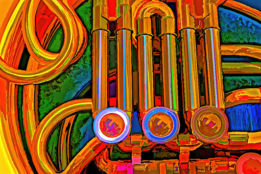 French Horn - Limited Edition Photo Art by Alan Goldberg