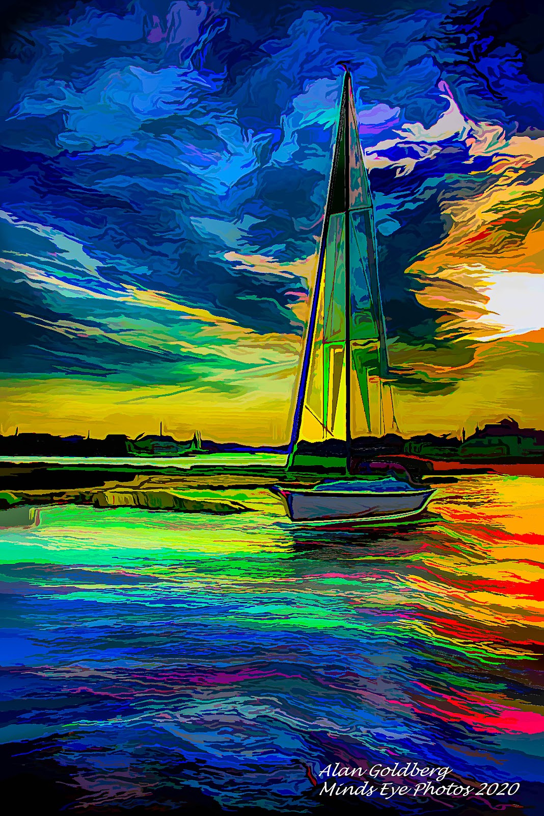 Limited Edition From Daves Yacht Acrylic Look Photo Art By Alan Goldberg