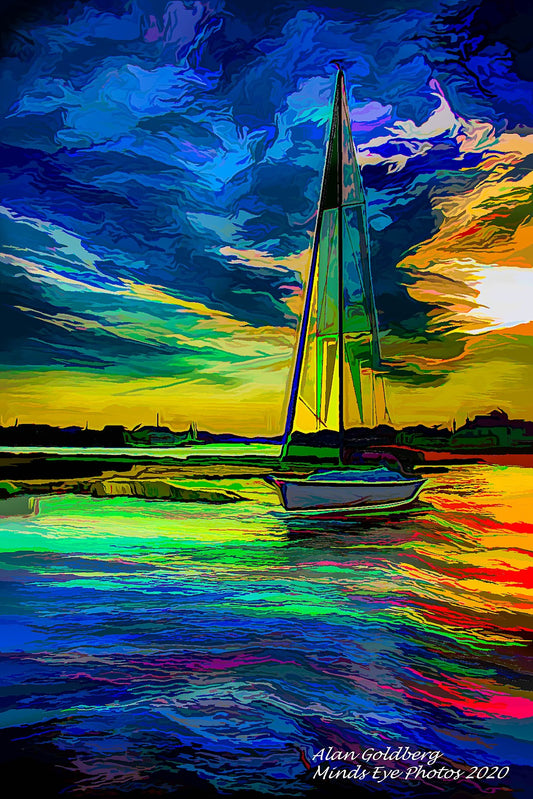 Limited Edition From Daves Yacht Acrylic Look Photo Art By Alan Goldberg