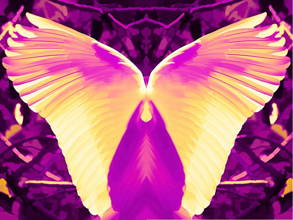 Amethyst Angel Wings