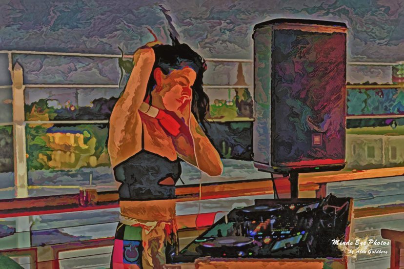 Rooftop Dj Limited Edition Photo Art By Alan Goldberg