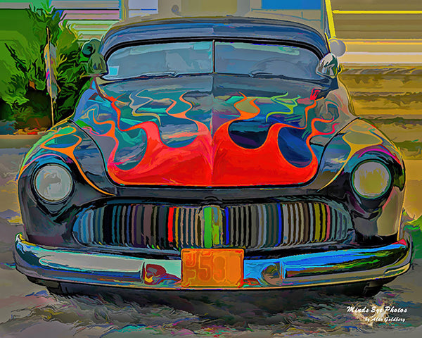 Muscle Car In Acrylic Limited Edition Photo Art By Alan Goldberg