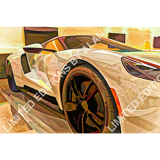 2021 Ford Gt In Acrylic Limited Edition Photo Art By Alan Goldberg