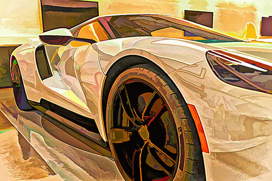 2021 Ford Gt In Acrylic Limited Edition Photo Art By Alan Goldberg