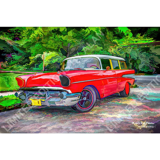 57 Chevy Bel Aire #2 Limited Edition Photo Art By Alan Goldberg