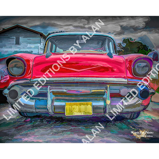 57 Chevy Bel Aire Limited Edition Photo Art By Alan Goldberg