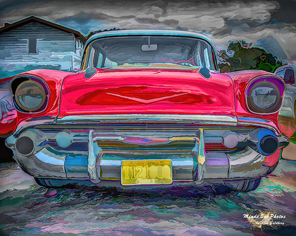 57 Chevy Bel Aire Limited Edition Photo Art By Alan Goldberg