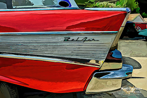 57 Chevy Bel Aire #3 Limited Edition Photo Art By Alan Goldberg