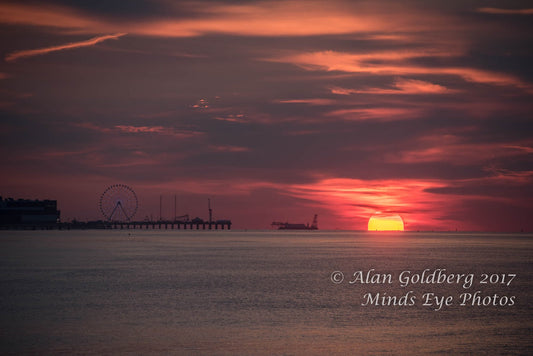 Atlantic City Sunrise Limited Edition Photo By Alan Goldberg