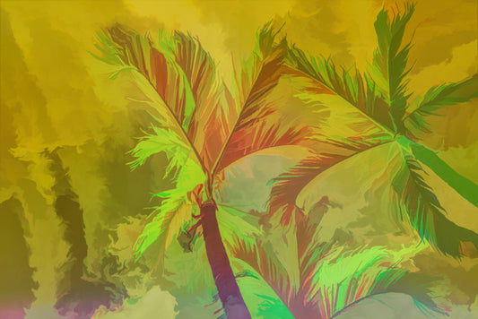 Palm in a Yellow Green Sky C