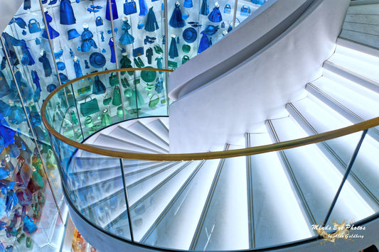 Dior Museum Circular Stair #2 Limited Edition Photos & Photo Art By Alan Goldberg