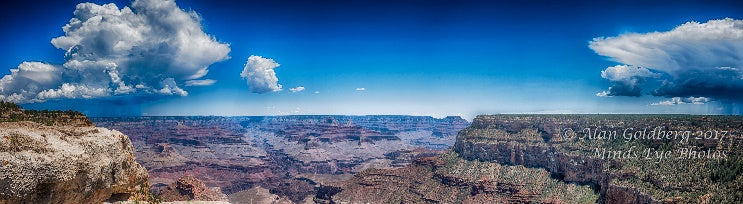 Panoramic View Of The Grand Canyon With Storm. Limited Edition Photo By Alan Goldberg