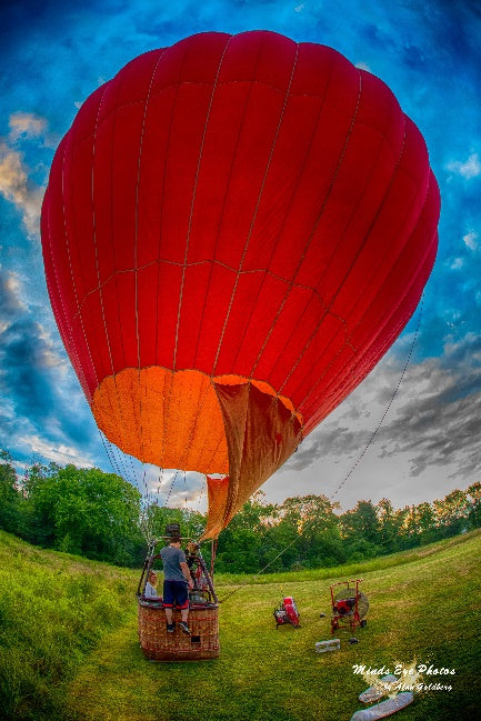 Hot Air Balloon Ready For Takeoff Limited Edition Print By Alan Goldberg