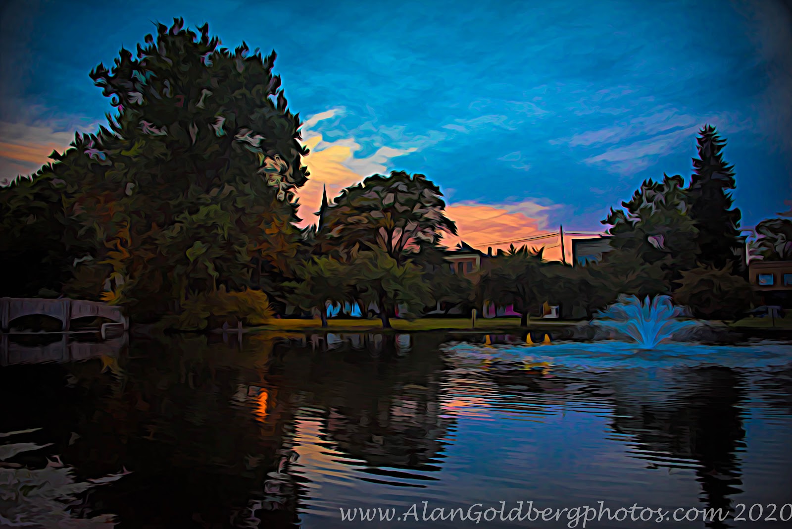 Millborne Nj Town Center Limited Edition Photo Art By Alan Goldberg