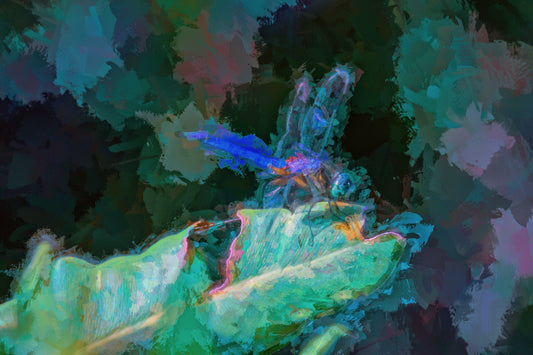 Blue Green Dragonfly Version 2