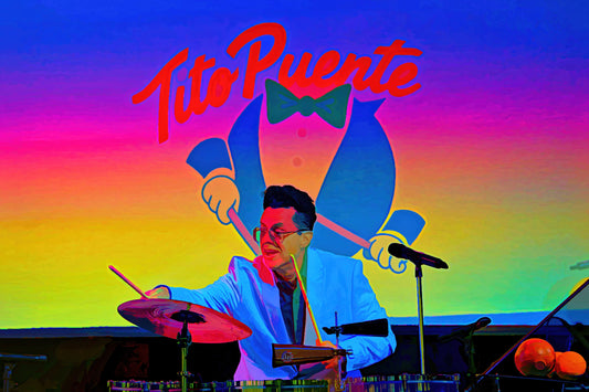 Tito Puente Jr. as a Peter Max like Horizontal #1