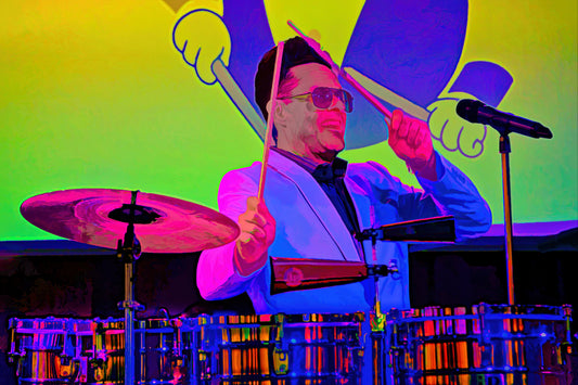 Tito Puente Jr. as a Peter Max like Horizontal #2