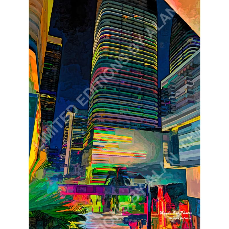 A View From Brickell City Center #1 Limited Edition Photo Art By Alan Goldberg