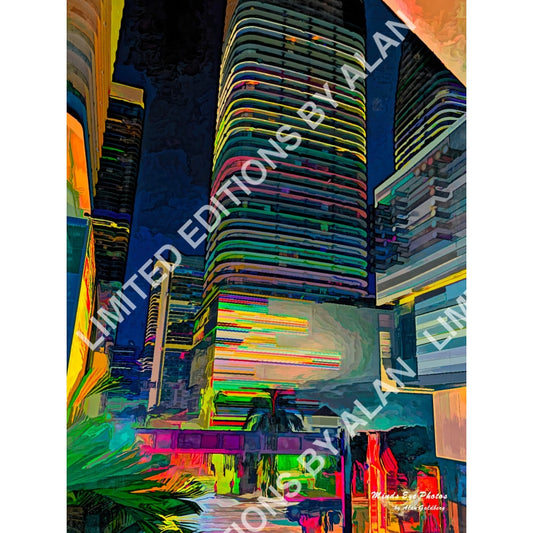 A View From Brickell City Center #1 Limited Edition Photo Art By Alan Goldberg