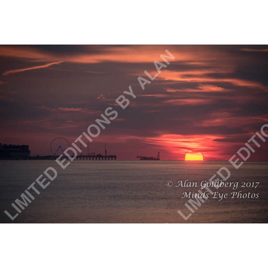 Atlantic City Sunrise Limited Edition Photo By Alan Goldberg