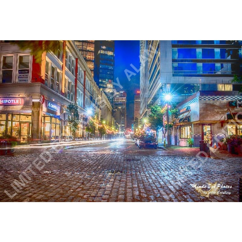 From Market Square Pittsburgh At Night Limited Edition Photo By Alan Goldberg