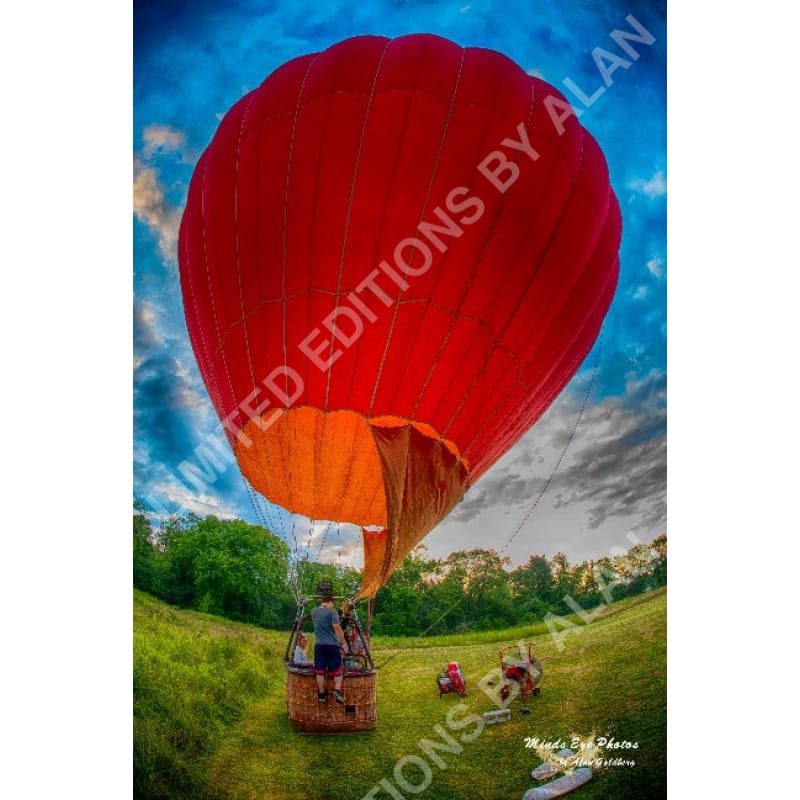 Hot Air Balloon Ready For Takeoff Limited Edition Print By Alan Goldberg