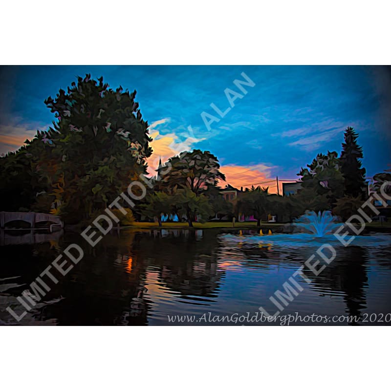 Millborne Nj Town Center Limited Edition Photo Art By Alan Goldberg