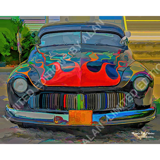 Muscle Car In Acrylic Limited Edition Photo Art By Alan Goldberg