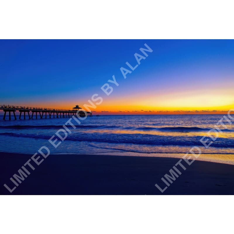 Ocean Sunrise #2 Pure Photo - Limited Edition Art By Alan Goldberg