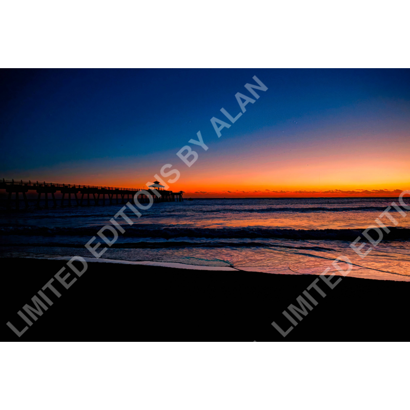 Ocean Sunrise - Limited Edition Photo Art By Alan Goldberg