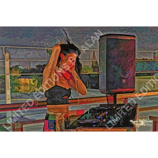 Rooftop Dj Limited Edition Photo Art By Alan Goldberg