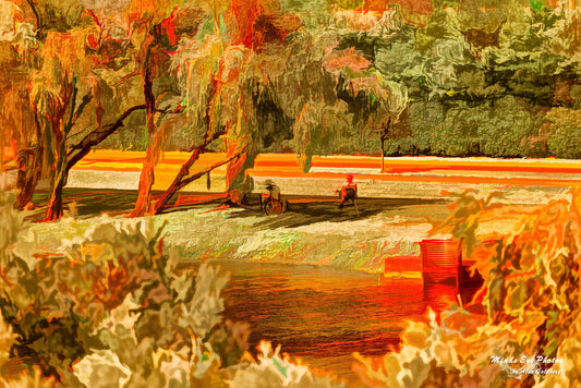 Summer Fishin’ In Acrylic Limited Edition Photo Art By Alan Goldberg